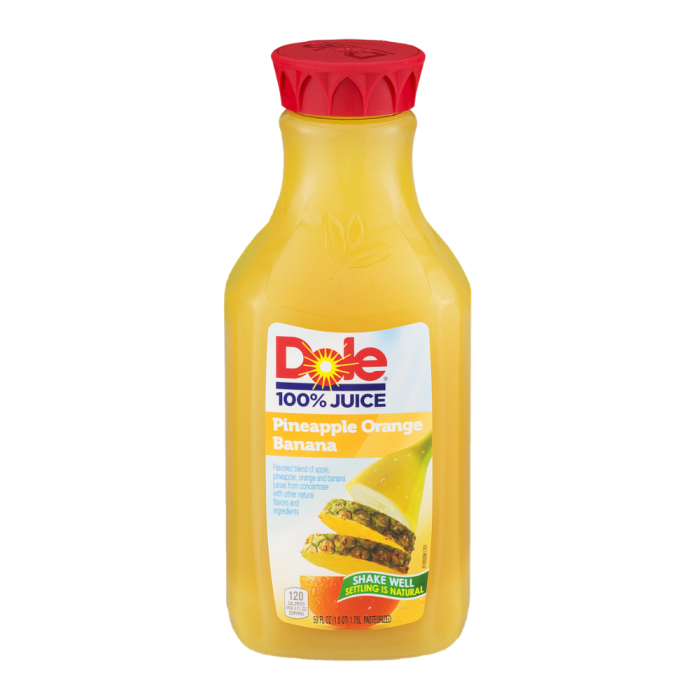 Pineappleorangebanana juice